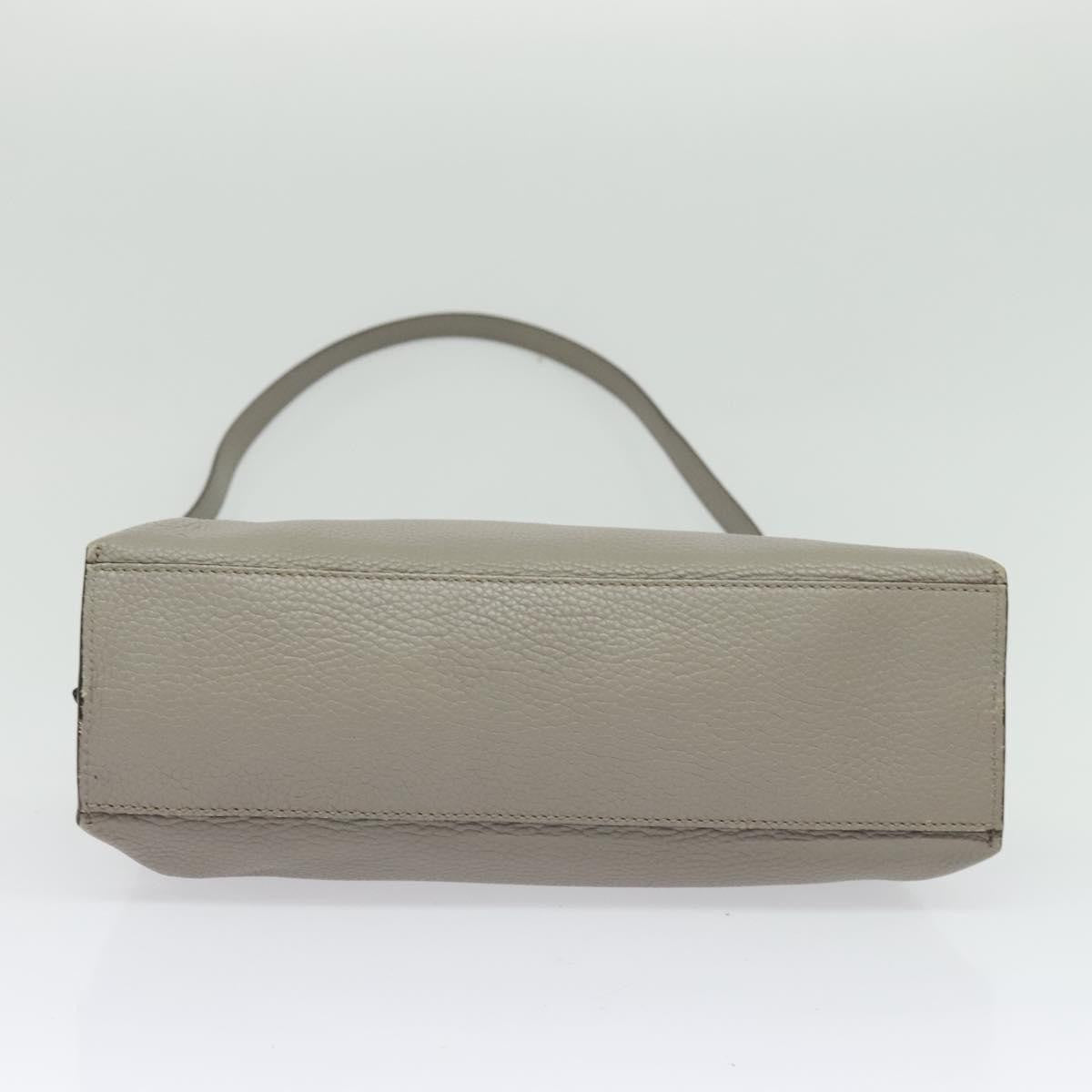 Gucci Bamboo Daily Top Handle Leather, Gray, Leather, Shoulder Bag