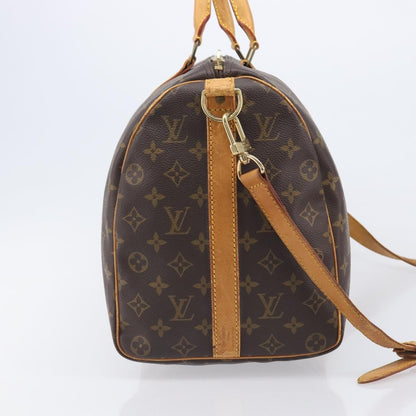 Louis Vuitton Keepall Bandouliere Macassar Monogram Canvas, Brown, Canvas, Travel Bag