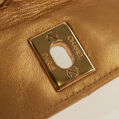 Chanel Classic Flap Charm Chain Belt Quilted Caviar, Gold, Leather, Handbag
