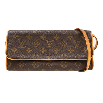 Louis Vuitton Twin Canvas, Brown, Canvas, Clutch