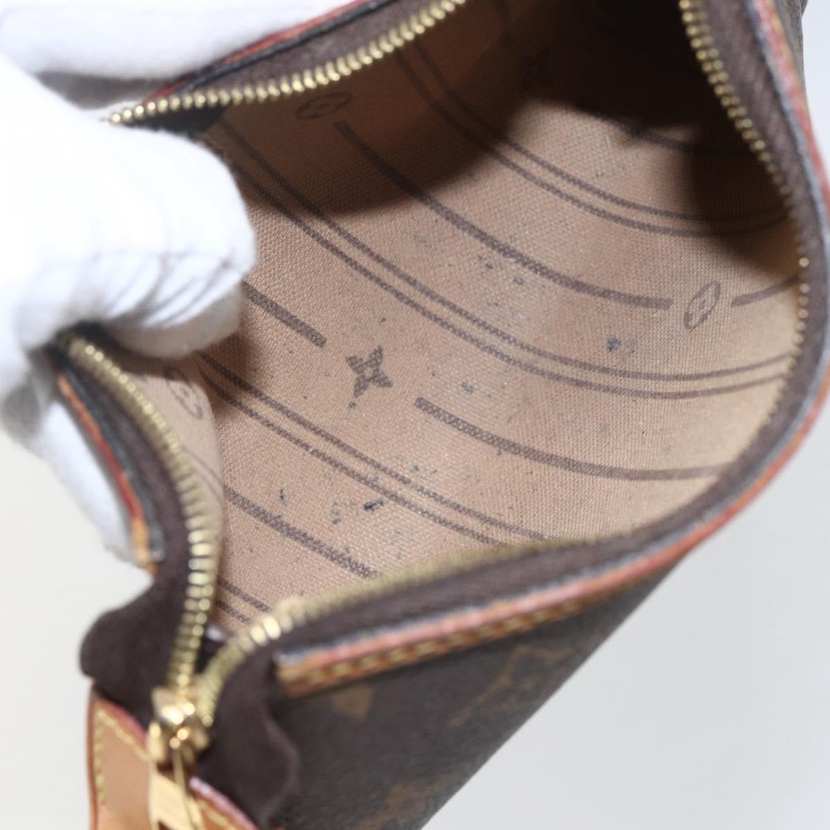 Louis Vuitton Delightful Pochette Monogram Canvas, Brown, Canvas, Clutch