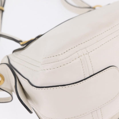 Miu Miu Grace Lux Leather, White, Leather, Shoulder Bag