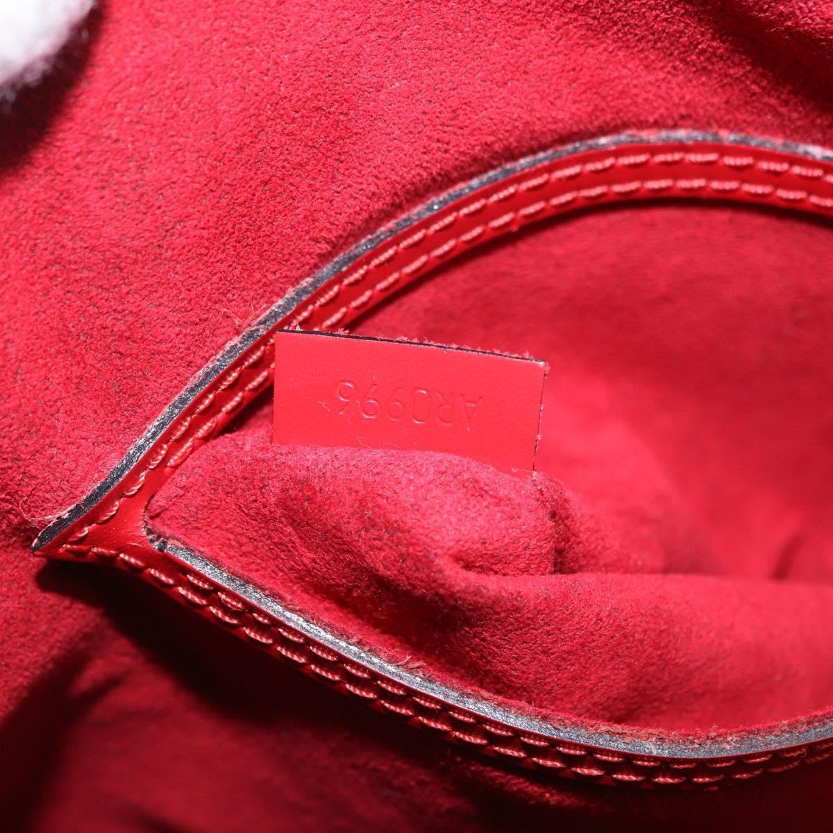 Louis Vuitton Vintage Alma Epi Leather, Red, Leather, Handbag