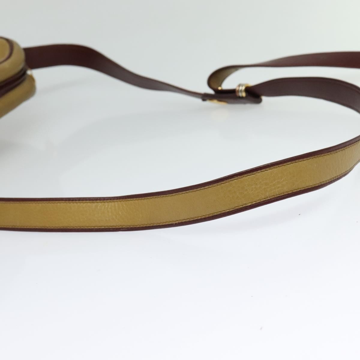Cartier Tasseled Must de Cartier Leather, Yellow, Leather, Shoulder Bag