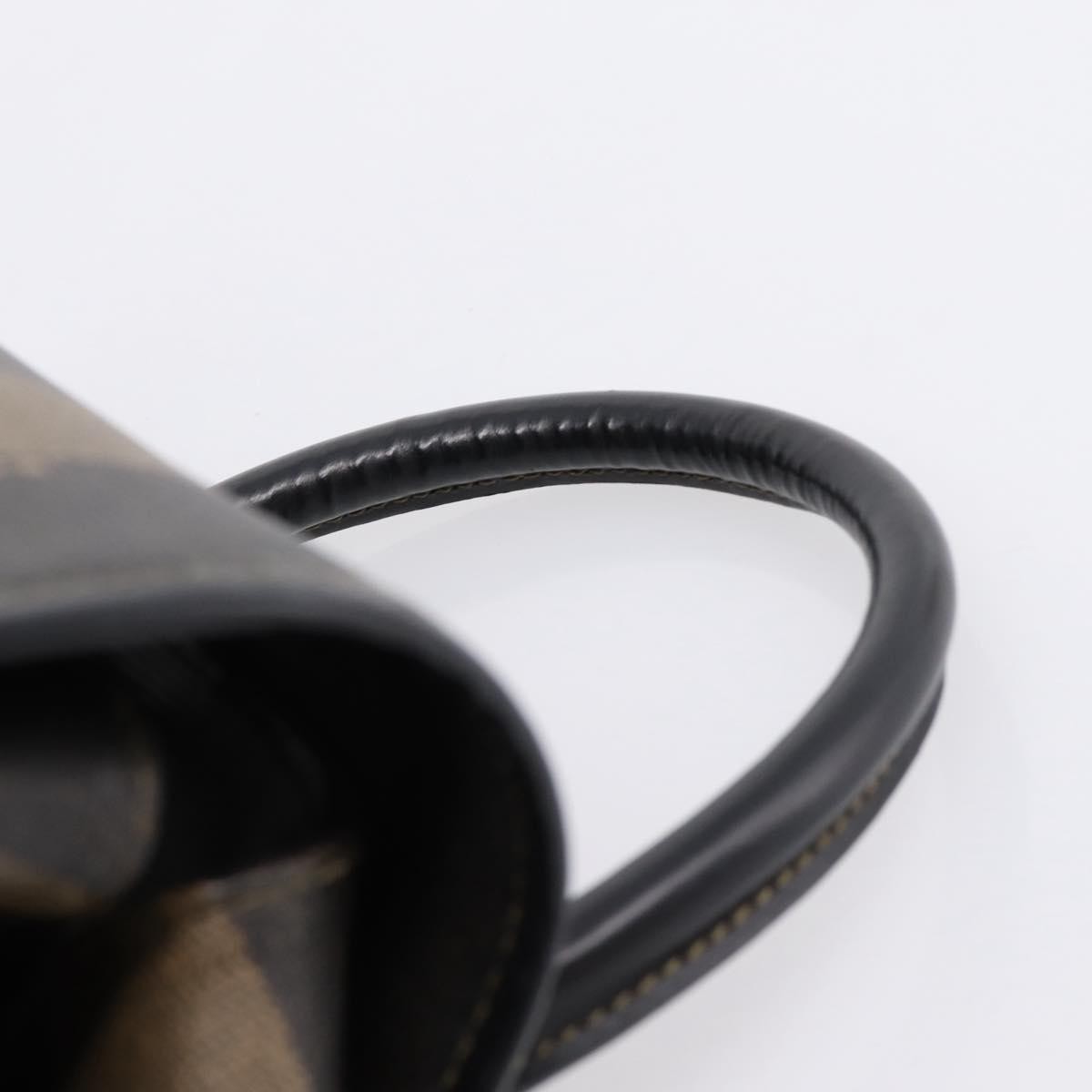 Fendi Vintage Pequin Logo Coated Canvas, Brown, Canvas, Backpack
