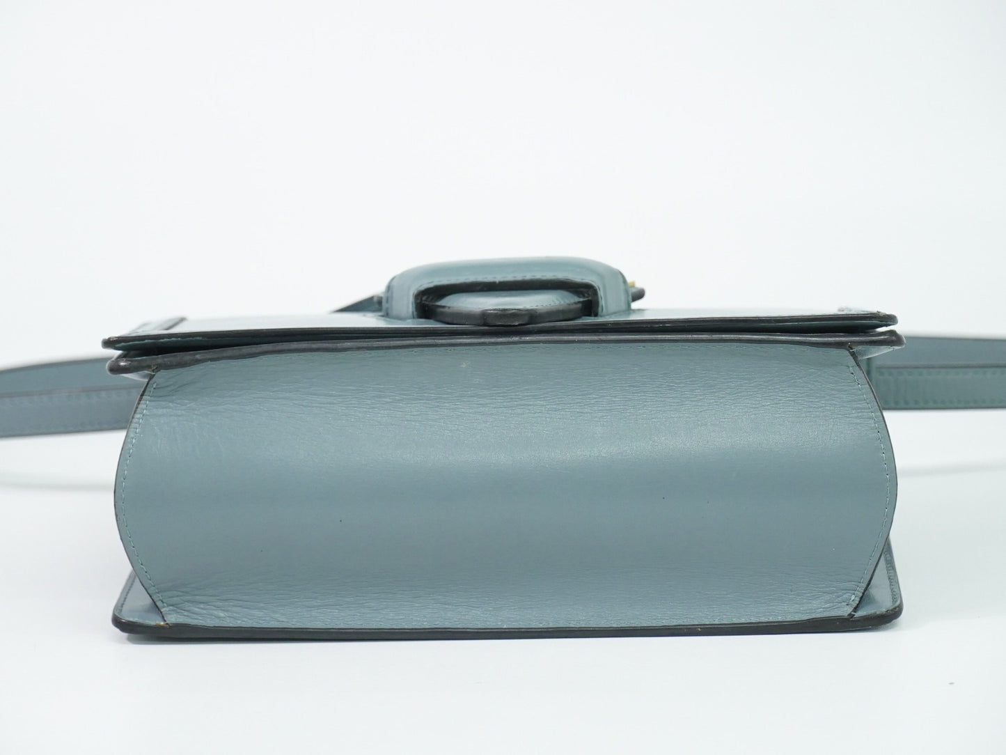 Loewe Barcelona Leather, Blue, Leather, Shoulder Bag