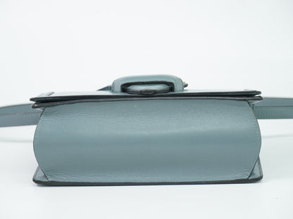 Loewe Barcelona Leather, Blue, Leather, Shoulder Bag