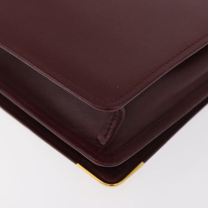 Cartier Must de Cartier Clutch Leather, Burgundy, Leather, Clutch
