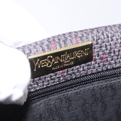 Saint Laurent Vintage Canvas, Purple, Canvas, Shoulder Bag