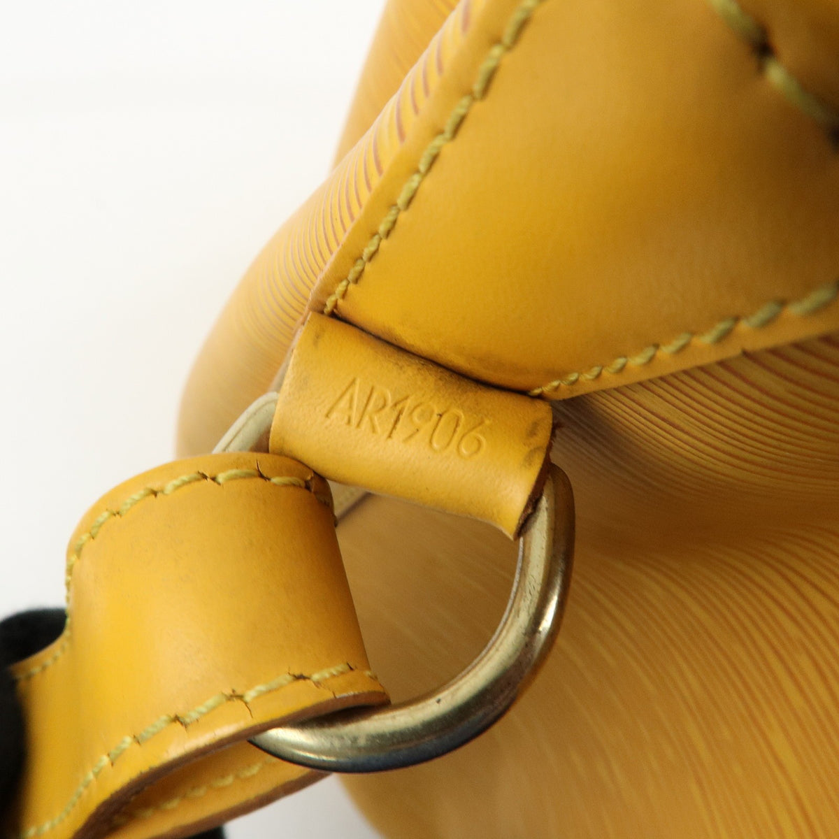 Louis Vuitton Petit Noe Epi Leather, Yellow, Leather, Handbag