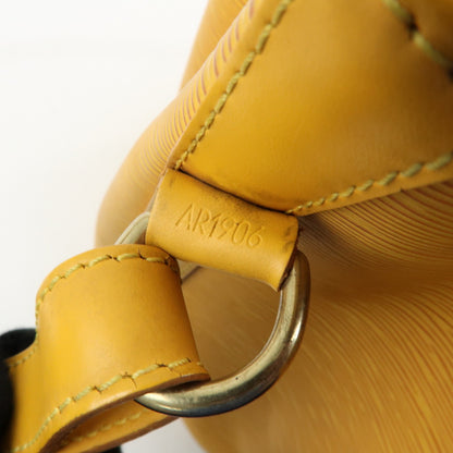 Louis Vuitton Petit Noe Epi Leather, Yellow, Leather, Handbag
