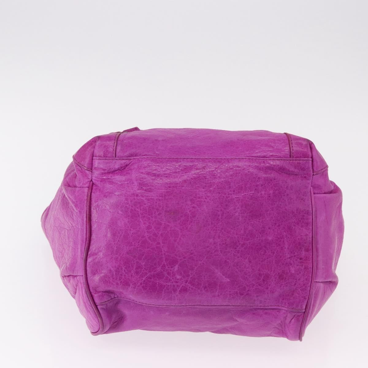 Balenciaga Classic Studs Sunday Tote Leather, Purple, Leather, Handbag