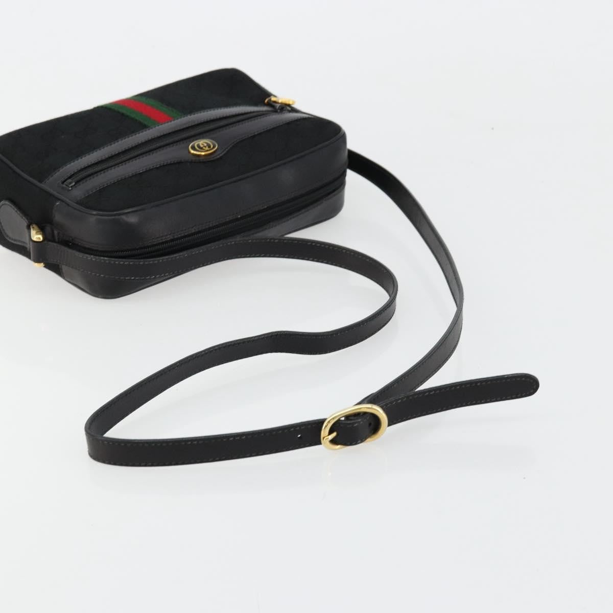 Gucci Ophidia GG Canvas, Black, Canvas, Shoulder Bag