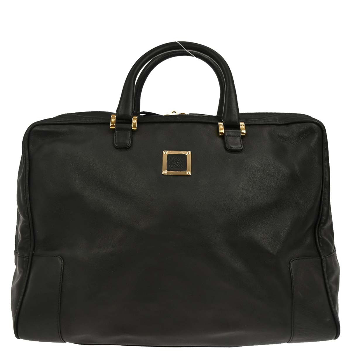 Loewe Amazona Leather, Black, Leather, Travel Bag