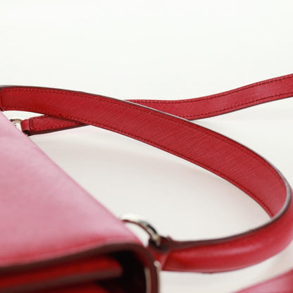 Salvatore Ferragamo Gancini Convertible Top Handle Saffiano Leather, Pink, Leather, Handbag