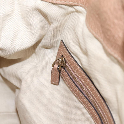 Gucci Bree Convertible Top Handle GG Canvas with Leather, Beige, Canvas, Handbag