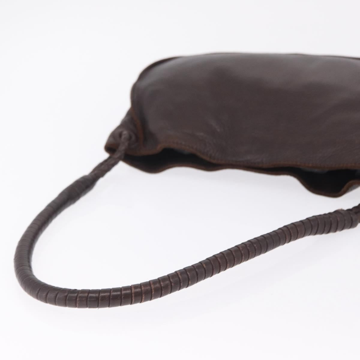 Bottega Veneta Shoulder Leather, Brown, Leather, Shoulder Bag