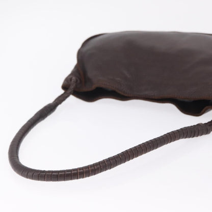 Bottega Veneta Shoulder Leather, Brown, Leather, Shoulder Bag