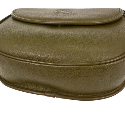 Gucci Vintage Leather, Green, Leather, Handbag