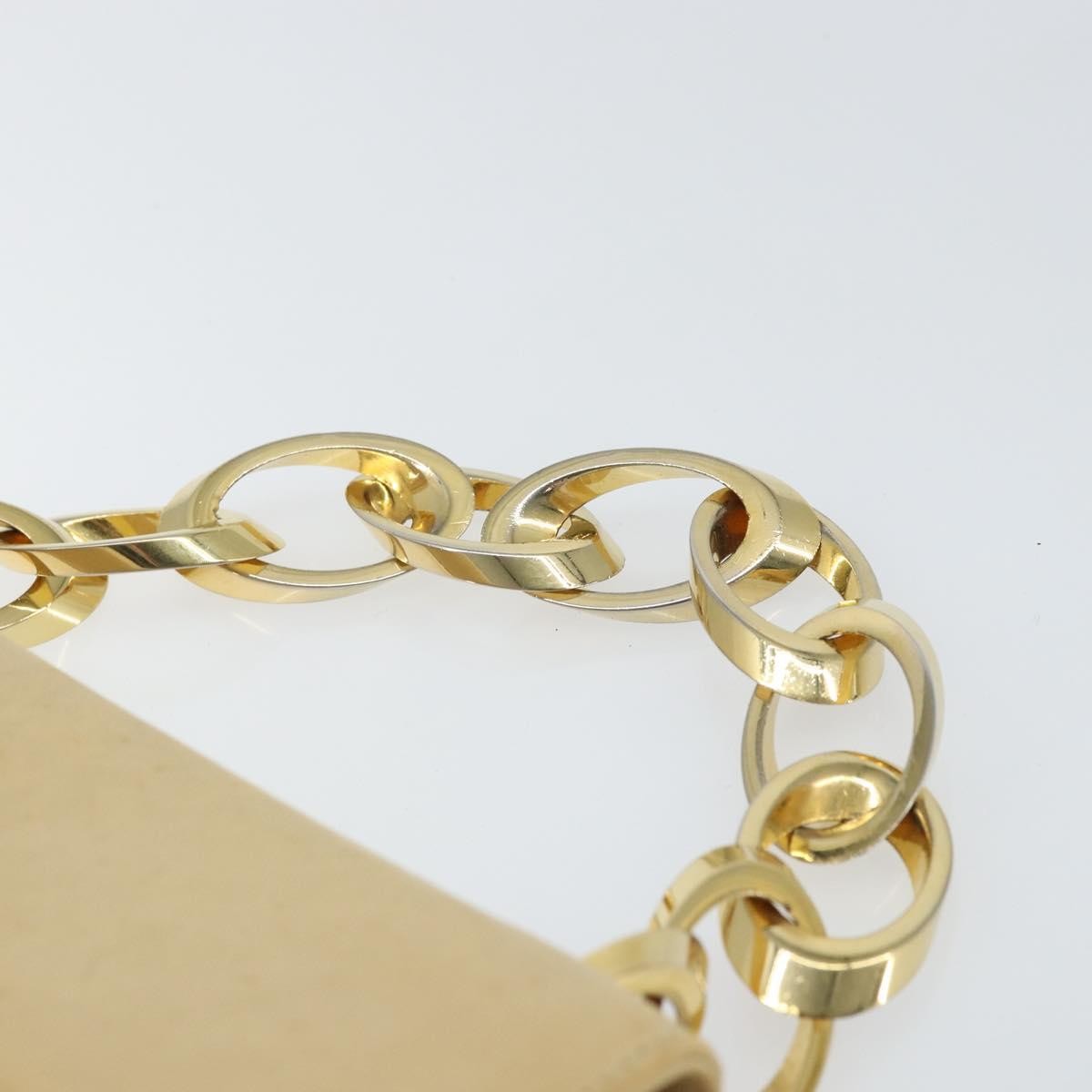 Salvatore Ferragamo Vintage Chain Leather, Beige, Leather, Handbag