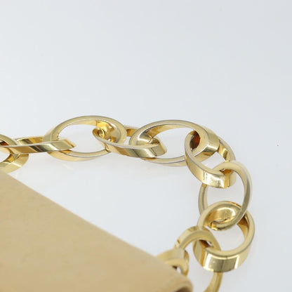 Salvatore Ferragamo Vintage Chain Leather, Beige, Leather, Handbag
