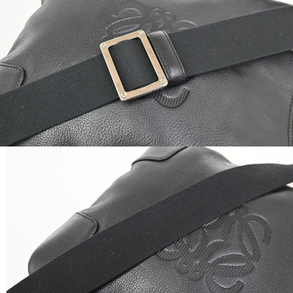 Loewe Anagram Leather, Black, Leather, Shoulder Bag