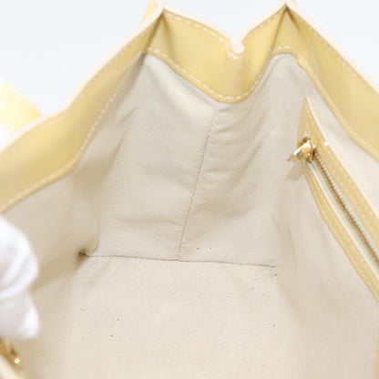 Louis Vuitton Wilshire Monogram Vernis, Yellow, Patent Leather, Handbag