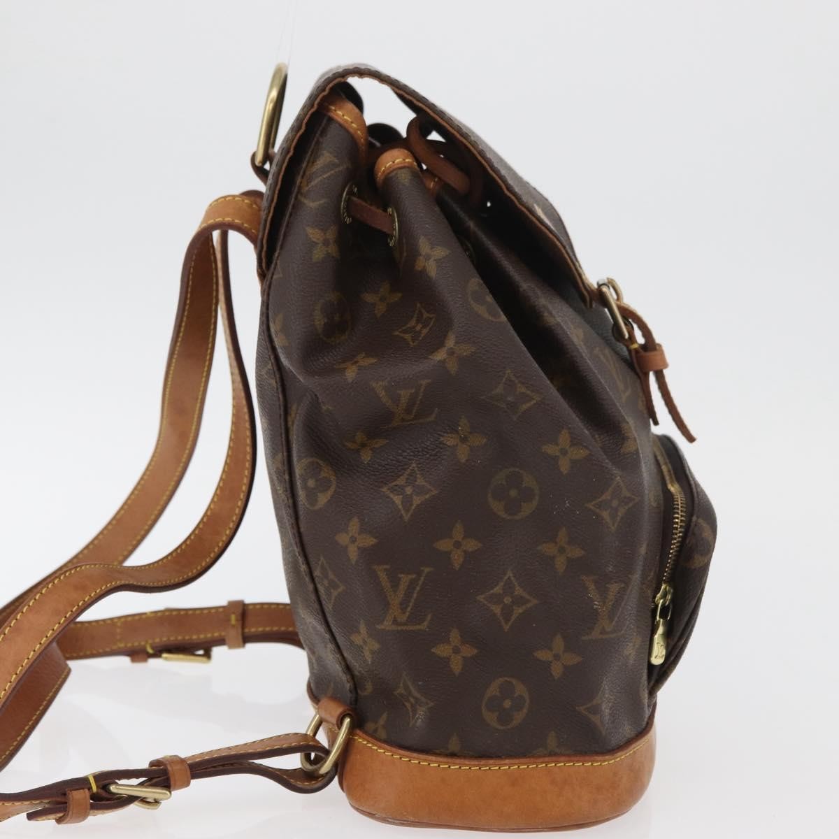 Louis Vuitton Vintage Montsouris Monogram Canvas, Brown, Canvas, Backpack