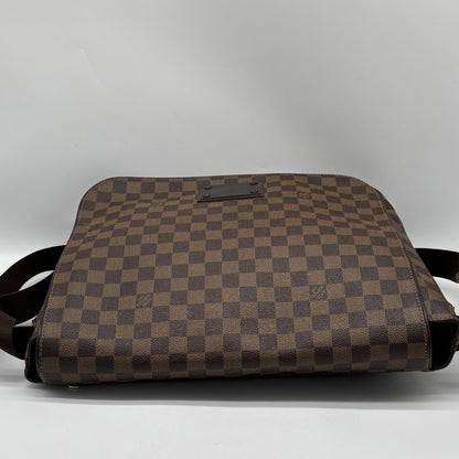 Louis Vuitton Brooklyn Damier, Brown, Canvas, Crossbody Bag