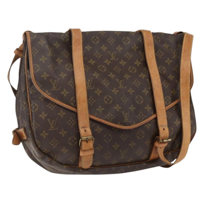 Louis Vuitton Saumur Monogram Canvas, Brown, Canvas, Shoulder Bag