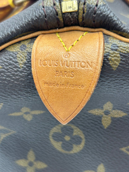 Louis Vuitton Speedy Monogram Canvas, Brown, Canvas, Handbag
