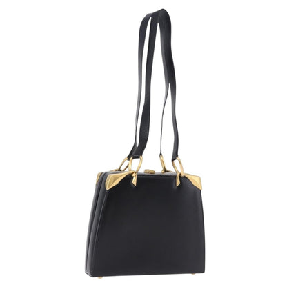 Celine Vintage Leather, Black, Leather, Shoulder Bag