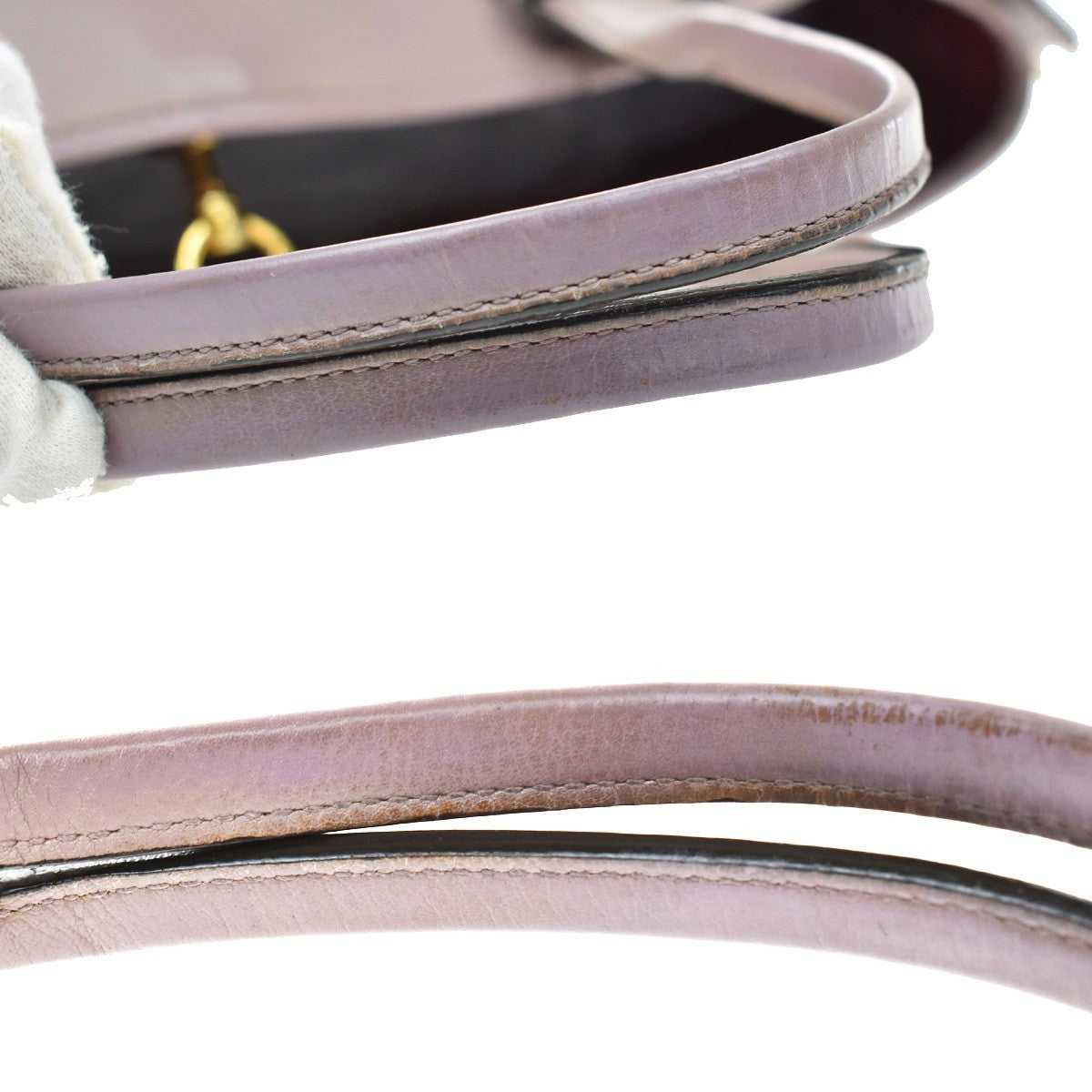 Loewe Heritage Leather, Purple, Leather, Tote Bag