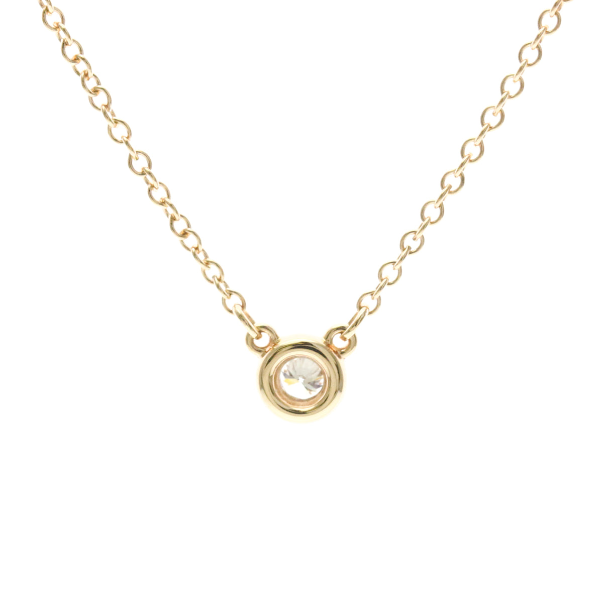 Tiffany & Co. Elsa Peretti Diamonds By The Yard Pendant 18K Rose Gold with Diamond, Gold, Pink Gold, Necklace