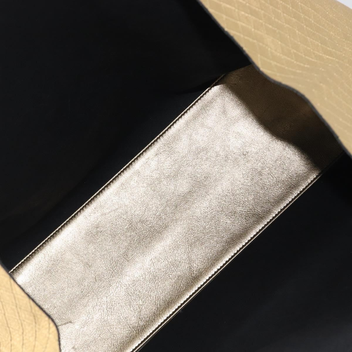 Bottega Veneta Intrecciomirage Leather, Gold, Leather, Tote Bag
