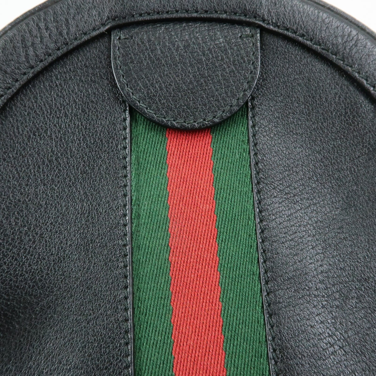 Gucci Ophidia Round Leather, Black, Leather, Shoulder Bag