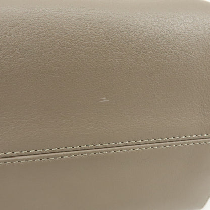 Fendi By The Way Satchel Leather, Beige, Leather, Handbag