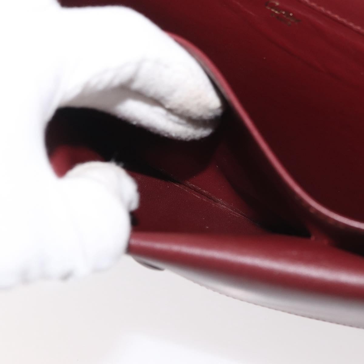 Cartier Must de Cartier Clutch Leather, Burgundy, Leather, Clutch