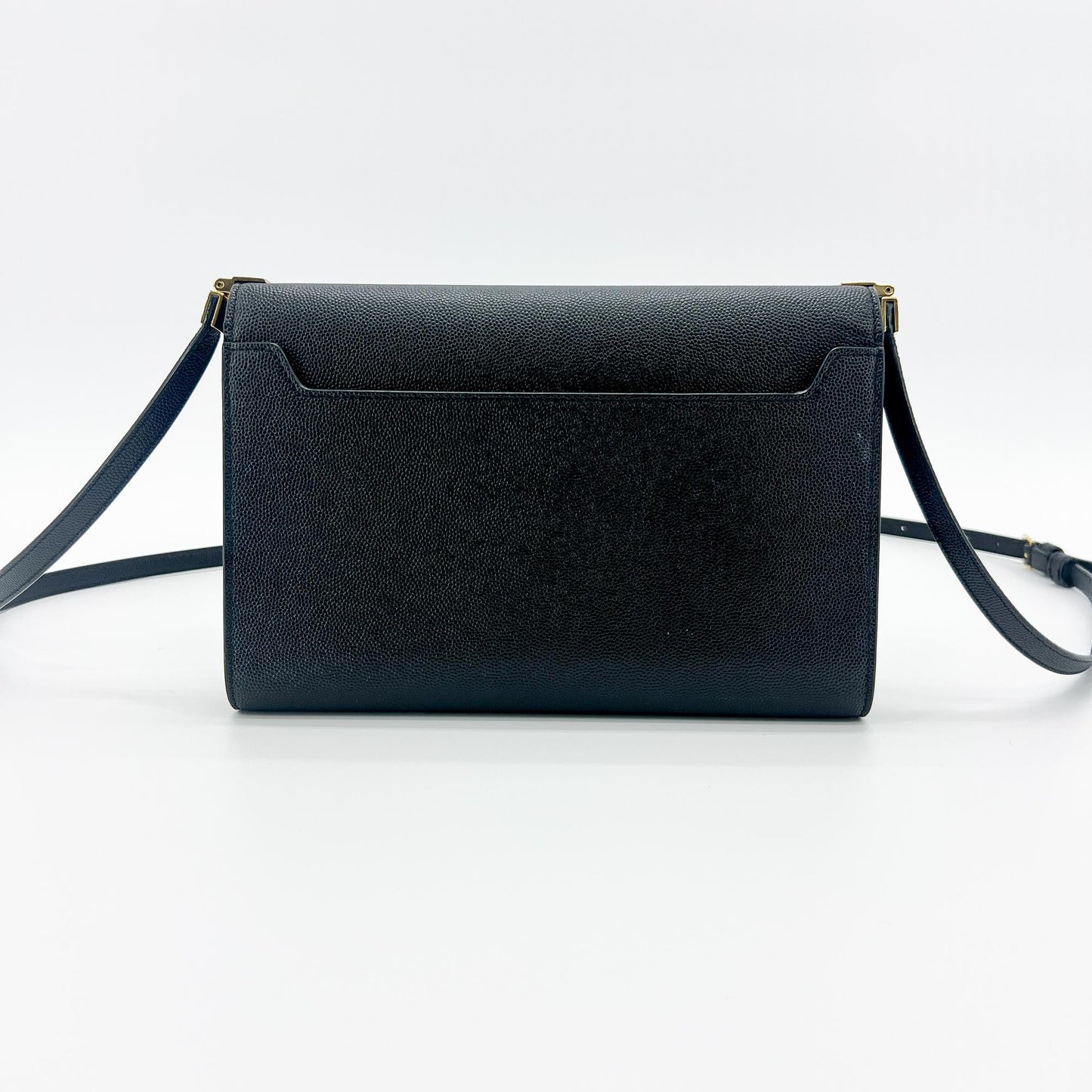 Saint Laurent Uptown Crossbody Bag Leather, Black, Leather, Crossbody Bag