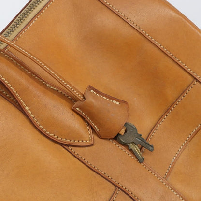 Hermes Vintage Convertible Boston Leather, Brown, Leather, Travel Bag