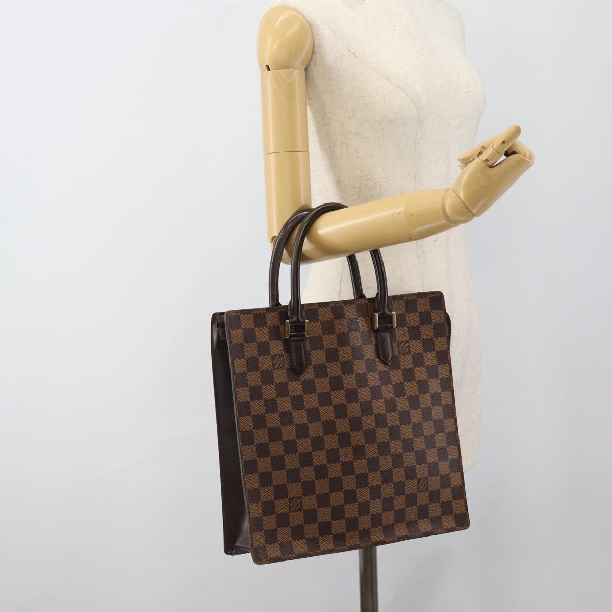 Louis Vuitton Venice Sac Plat Damier, Brown, Canvas, Handbag