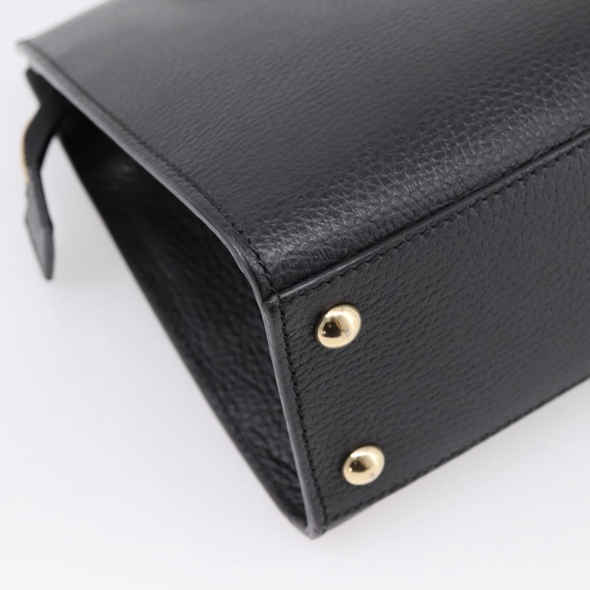 Gucci Soho Convertible Top Handle Satchel Leather, Black, Leather, Handbag