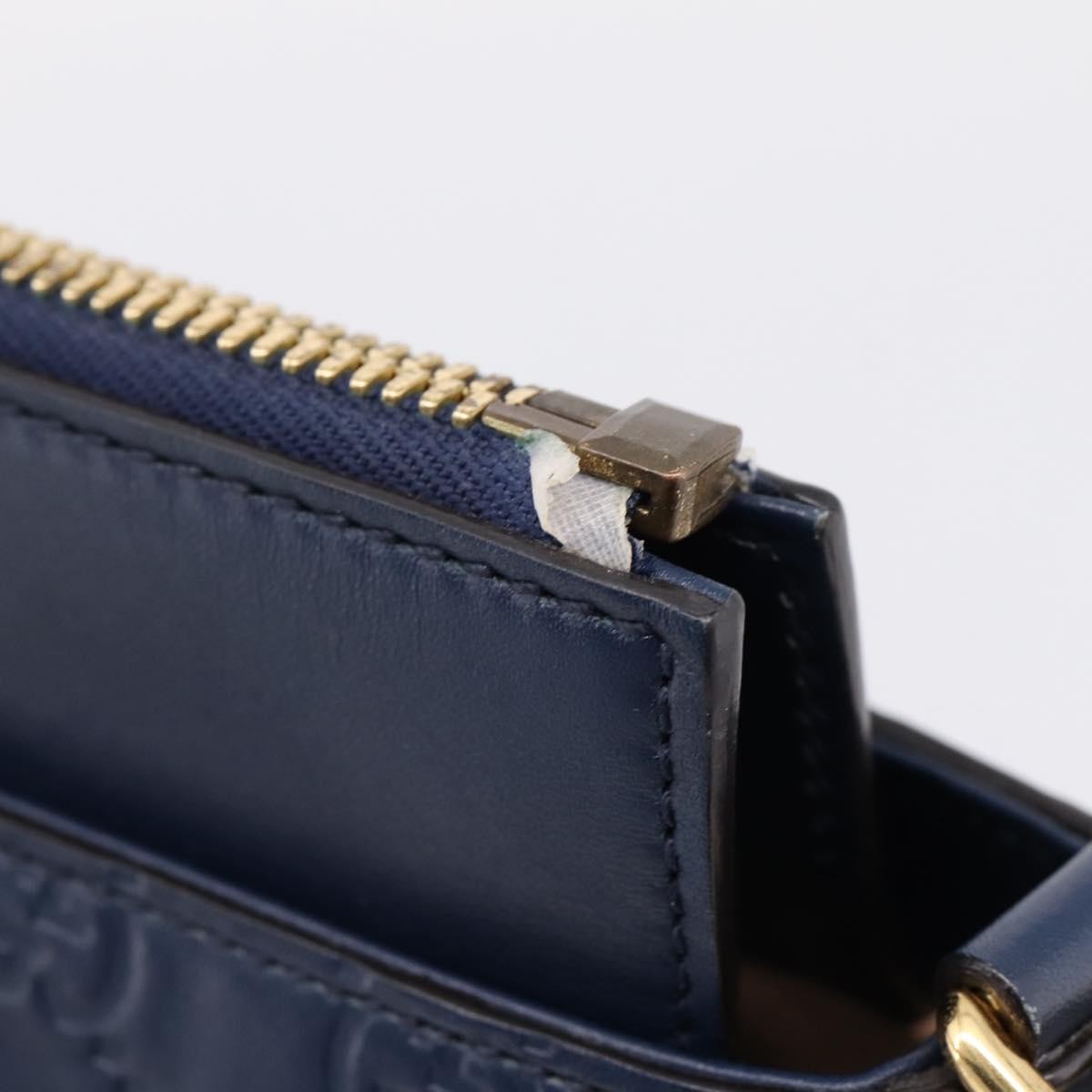 Gucci Linea A Convertible Guccissima Leather, Navy, Leather, Tote Bag