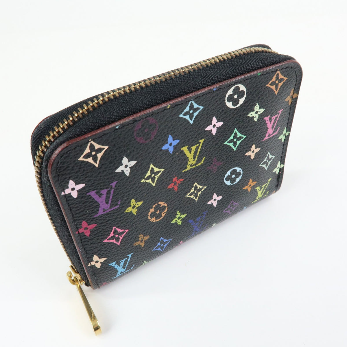 Louis Vuitton Zippy Coin Purse Monogram Multicolor, Black, Canvas, Wallet