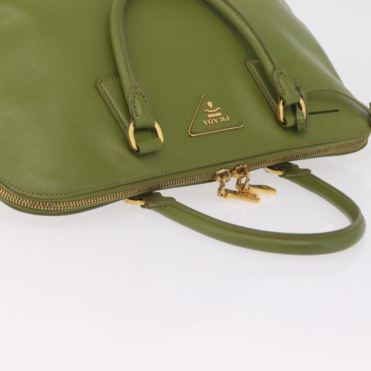 Prada Promenade Saffiano Leather, Green, Leather, Handbag