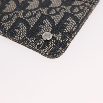 Christian Dior A5 Pouch Oblique Canvas, Navy, Canvas, Clutch