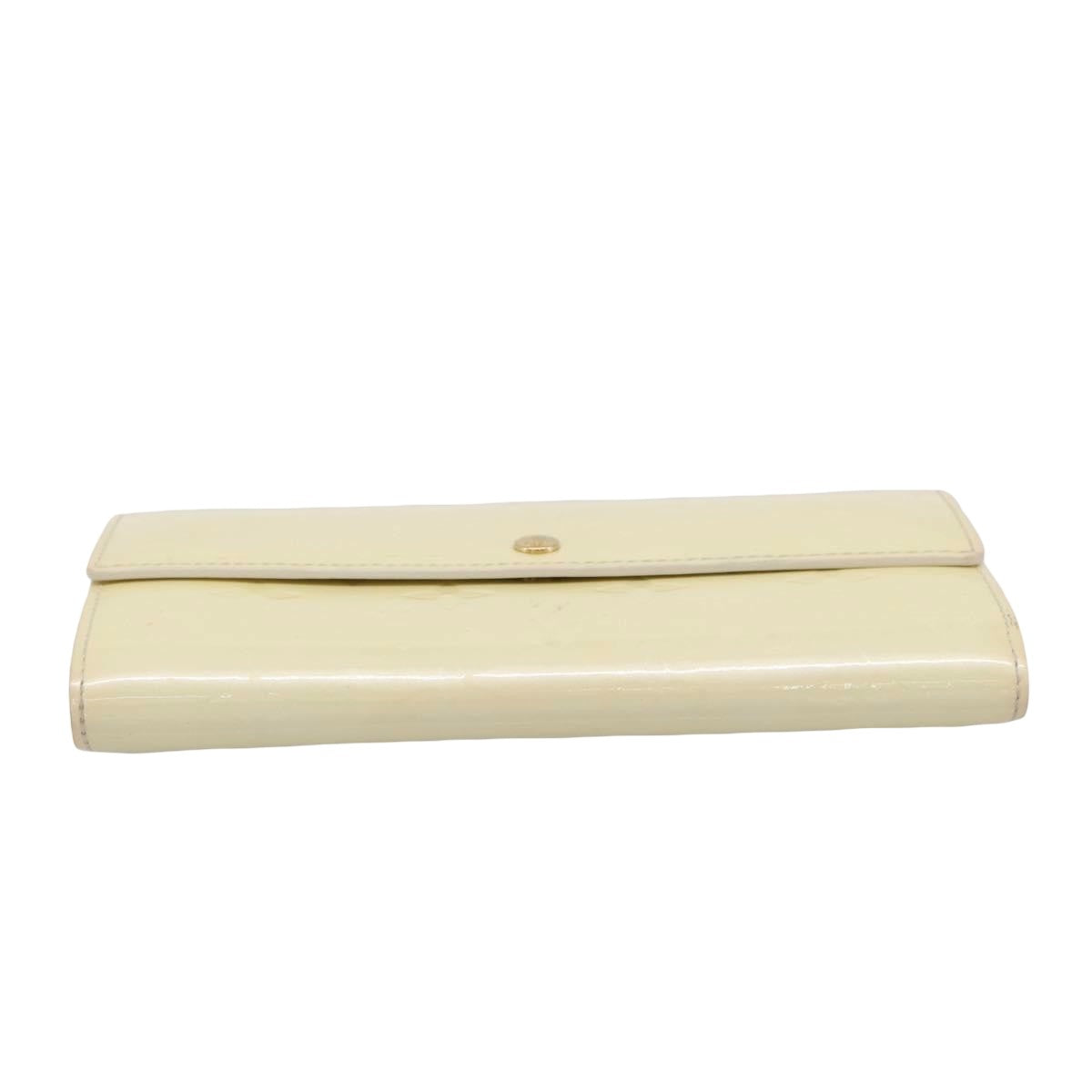 Louis Vuitton Vintage Sarah Monogram Vernis, Beige, Patent Leather, Wallet