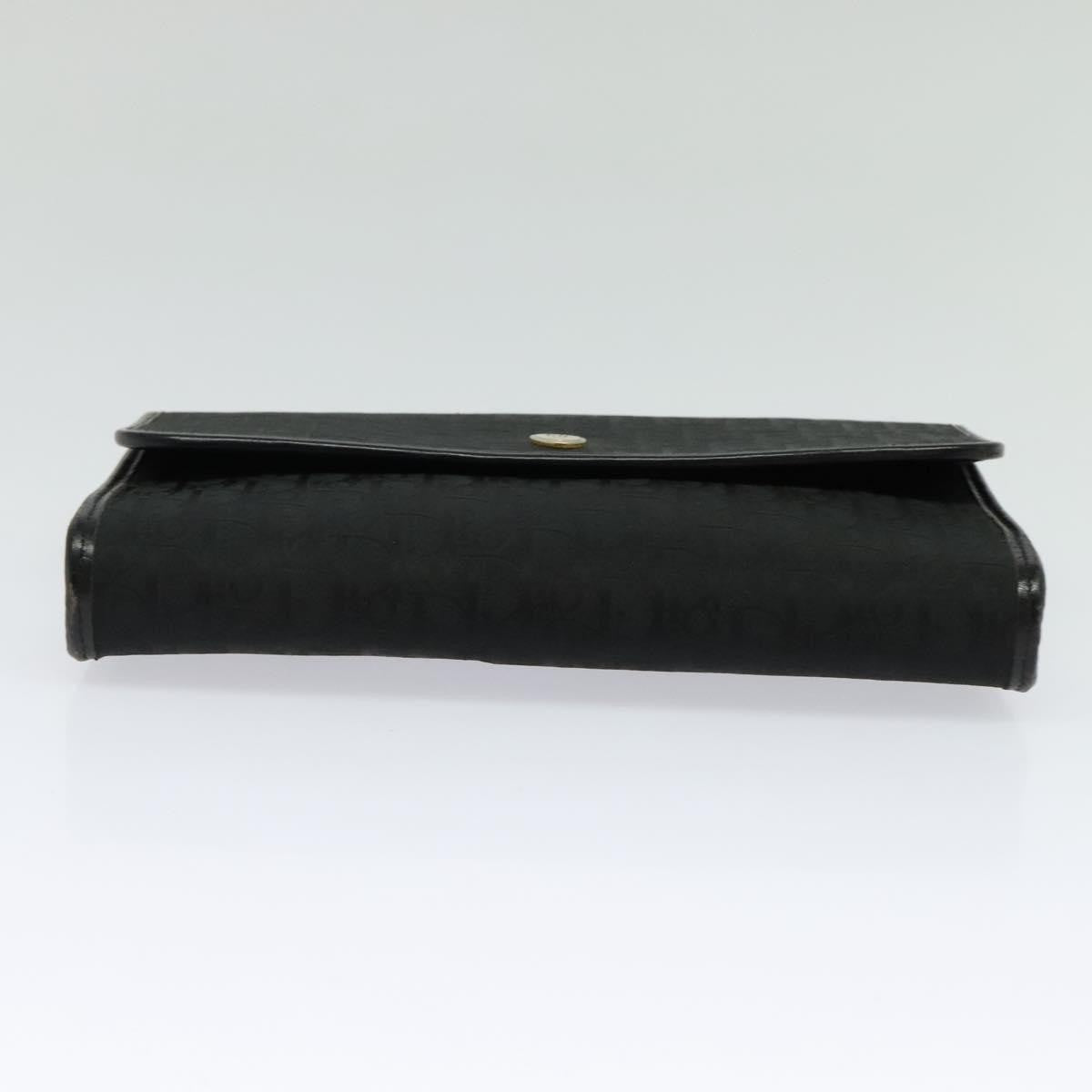 Christian Dior Vintage Trotter Flap Canvas, Black, Canvas, Shoulder Bag