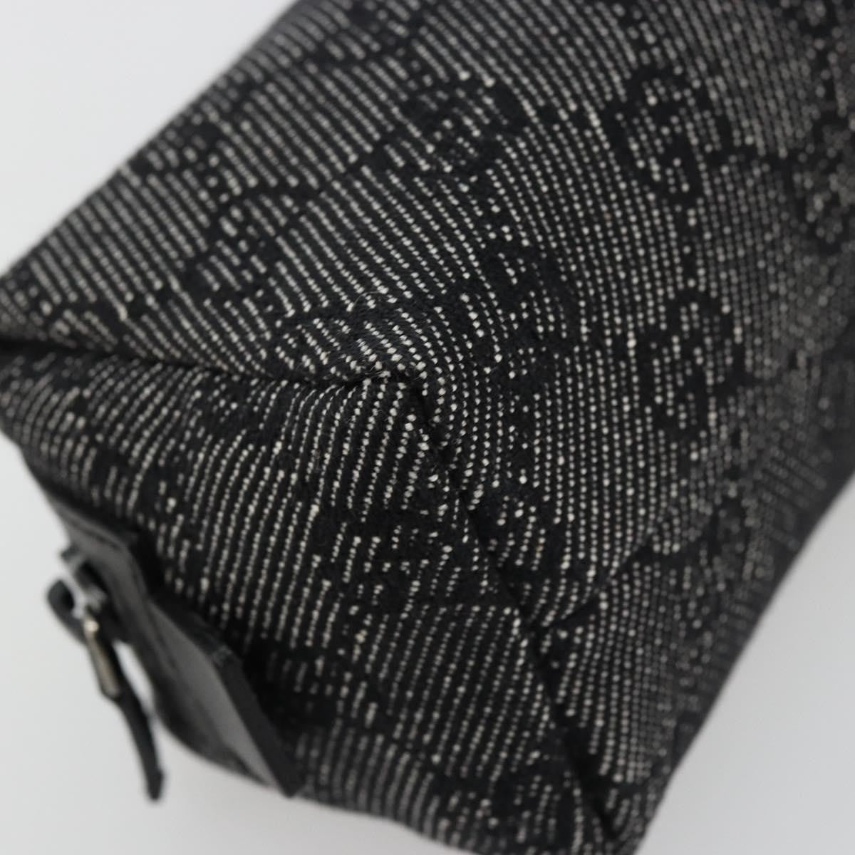 Gucci Zip Pouch GG Coated Canvas, Black, Canvas, Clutch