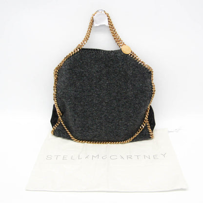 Stella McCartney Falabella Faux Leather, Gray, Polyester, Shoulder Bag